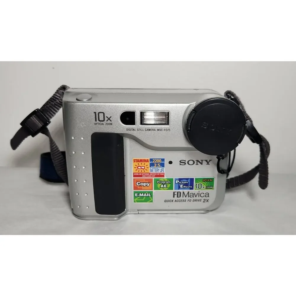 Sony UNTESTED FD Mavica MVC-FD75 With Floppy Disk Digital Still Camera
